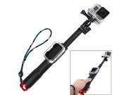 TMC Fold Retractable Handheld Remote Pole Monopod with Screw for GoPro Hero 4 3 3 2 1 Max Length 98cm Red