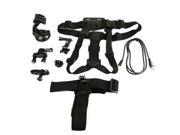 6 in 1 Gopro Accessory Kit Bike Handlebar Mount Tripod Mount Suction Cup Chest Strap Mount Harne and Adjustable Base Head Strap Belt Micro Hdmi Hd Cab