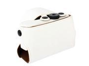 Digital Leather Camera Case Bag with Strap for Sony NEX 3N White
