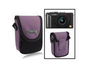 Universal Mini Digital Camera Bag Size 10 x 8 x 3.5cm Purple