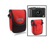 Universal Mini Digital Camera Bag Size 10 x 8 x 3.5cm Red