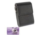 Litchi Texture Universal Mini Digital Leather Camera Bag Size 112x80x40mm Black