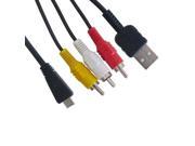 Digital Camera 2 in 1 USB AV Cable for SONY MD3 W390 T99 WX5