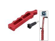 CNC Aluminum Alloy Extension Tactical Grip for GoPro Hero 4 3 3 2 1 ST 134 Red