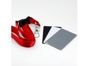 3 in 1 Digital Gray Card with White Balance Card Set