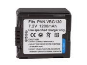 VBG130 Battery for Panasonic Black