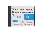 3.7V 1000mAh NP BD1 NP FD1 Battery for Sony Digital Camera