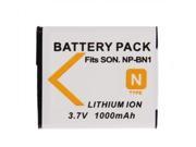 3.7V 1000mAh NP BN1 Battery for Sony Digital Camera