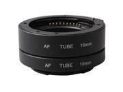 DEBO S S Plastic Auto Focus Macro Extension Tube Ring for Sony 16mm Ring 10mm Ring Black