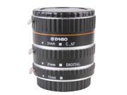 DEBO C L 3 Rings Macro Extension Tube Set for Canon EOS EF EF S Lens 13mm 21mm 31mm Ring Silver