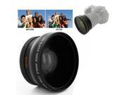 0.45X 52mm Wide Angle Lens with Macro for Nikon D40 D60 D70s D3000 D3100 D5000