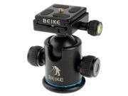 BK 03A Aluminum Alloy Tripod Ball Head with Quick Release Plate Black