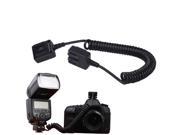 SC 31 TTL Off Camera Flash Sync Coiled Cord for Sony a900 a850 a700 a550 a500 a450 a350 Length 30cm can be extended up to 1.8m Black