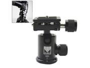 RUBY Aluminium Magnesium Alloy Tripod Ball Head with Quick Release Plate Adapter 005H Black