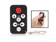 Super Mini TV Universal Remote Controller with Keychain Black