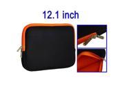 Soft Sleeve Case Zipper Bag with Orange color for 12.1 inch Laptop