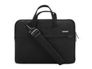 POFOKO 12 inch Portable Single Shoulder Laptop Bag for Laptop Black