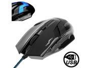 G3 800 1200 1600 2000 DPI High Speed Wired USB 6D Gaming Optical Mouse with LED Backlight Black