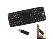 2.4GHz Mini Wireless Intelligent Phonetic Keyboard with Touch Pad Mouse Function Working Distance 10m