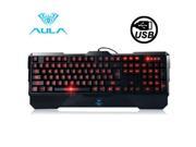 AULA Series USB Wired Backlit Red Gaming Keyboard with Oversized Prop Hand