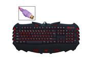 Aula Darkin Blade Aatrox Series PS2 Wired Multi media Silent Non slip Game Keyboard with Red ray Backlight