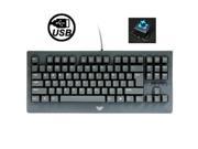 Aula Machine Royal Gramma Basslet Series Wired USB Multi media Silent Non slip Shaft Game Mechanical Keyboard Grey