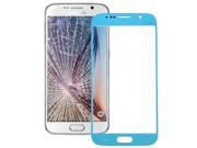 Front Screen Outer Glass Lens for Samsung Galaxy S6 G920 Blue