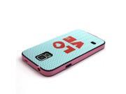 Pattern PC Frame Synthetic Rubber Back Shell Combination Case for Samsung Galaxy S5 G900