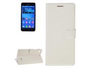 Silk Texture Horizontal Flip Leather Case with Card Slot Holder for Huawei Honor Play 4 White