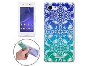 Pattern Ultra thin Transparent TPU Protective Case for Sony Xperia E3 D2203