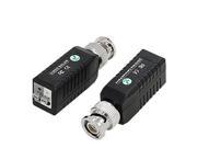 CCTV Twisted BNC Single Channel Passive Video Balun Transceiver Pack of 2