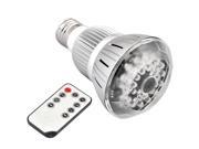 T8 E27 Bulb Style Mini 1280 x 720 IR Night Vision Voice Activated Motion Detection Hidden Lamp Camera Real Lamp with Remote Control 120 Degree Viewing Angle