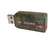 USB DSP 5.1 External Sound Card Adapter Mono Channel