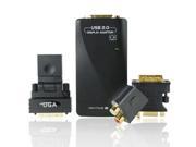 Multi Display USB 2.0 to DVI VGA HDMI Adapter External Video Card Up to Pixels 1920*1080