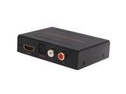 HDMI to HDMI Audio SPDIF R L Converter EU Plug Black