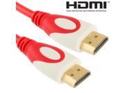 1.4 Version Gold Plated HDMI 19 Pin to 19 Pin HDMI Cable Support 3D HD TV XBOX 360 PS3 Projector DVD Player etc Length 1.5m Red