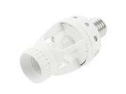 360 Degrees E27 60W PIR Motion Sensor Lamp Holder Detection Range Around 5m