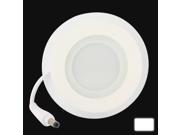 6W White LED Round Panel Light Luminous Flux 480lm Diameter 9.7cm