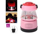 Super Bright Lantern With FM Auto Scan Radio ST 1029 EU Plug Pink