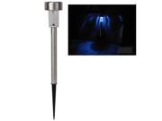 Stainless Steel Solar Energy Outdoor Lawn Lamp with White Blue Light