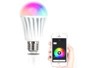 Bluetooth APP Control RGBW Color LED Smart Light Bulb Magic Colorful Light for iOS Android Phone