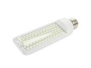 E27 6W White 84 LED 3528 SMD Horizontal Plug Light Bulb AC 220V