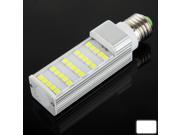 E27 5W White 25 LED SMD 5050 Horizontal Plug Light Bulb AC 85 220V