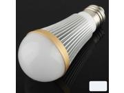 E27 7W White Light Ball Steep Light Bulb AC 100V 240V Golden