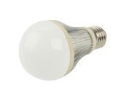 7W White LED Ball Steep Light Bulb Base Type E27 White