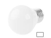 E27 3W White Light 6 LED Ball Steep Light Bulb AC 85 265V