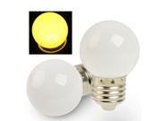0.75W Warm White Light LED Ball Steep Light Bulb Base Type E27