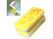LED Rechargeable Portable Folding Adjustable Light Electric Lamp Yellow
