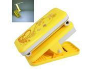 LED Rechargeable Clip Type Portable Folding Adjustable Light Electric Lamp Yellow