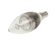 3W Warm White 3 LED Light Bulb Base Type E14
